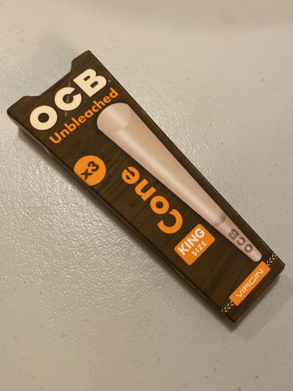 OCB Unbleached King Size Cone 3-pack - Image 2