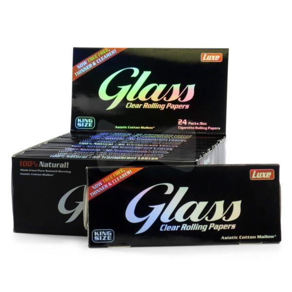 Glass Clear Rolling Papers 1 1/4