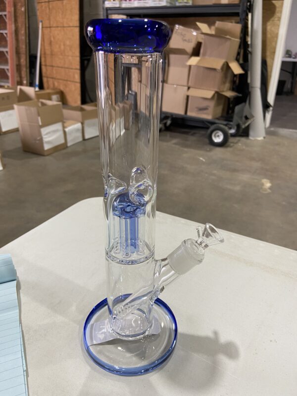 SOS Glass - Straight tube (w/Palm tree perc) - 13" - Image 3