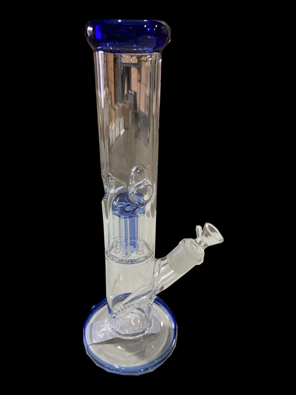 SOS Glass - Straight tube (w/Palm tree perc) - 13" - Image 2