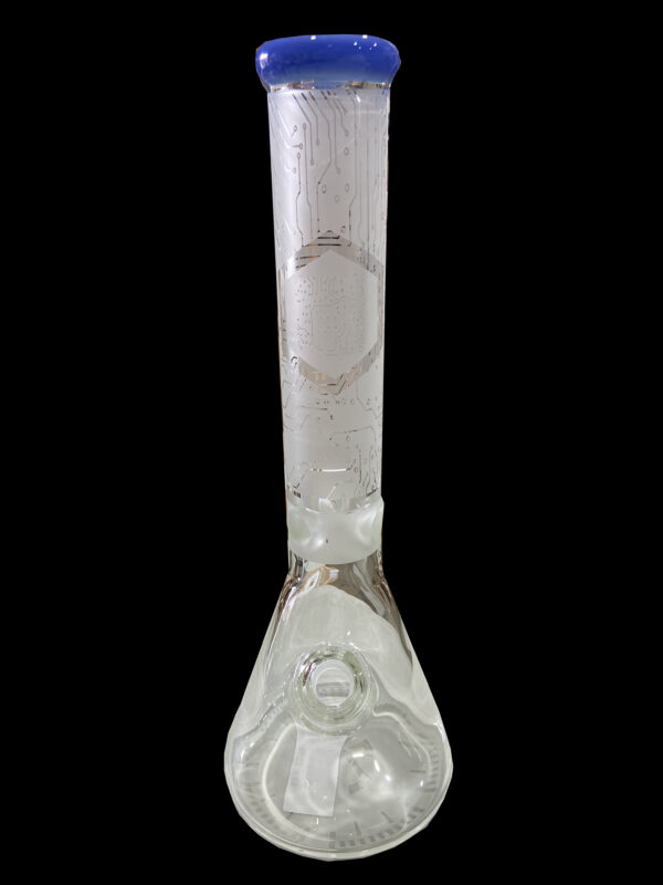 High End Glass - Beaker (w/ Etched Circuit Board) - 9mm/14" - Image 2