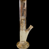 SOS Glass - Straight Tube (w/ Glow in Dark Perc) - 12" - Image 2