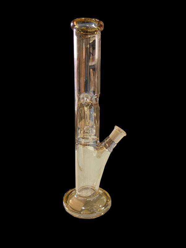 SOS Glass - Straight Tube (w/ Glow in Dark Perc) - 12" - Image 2