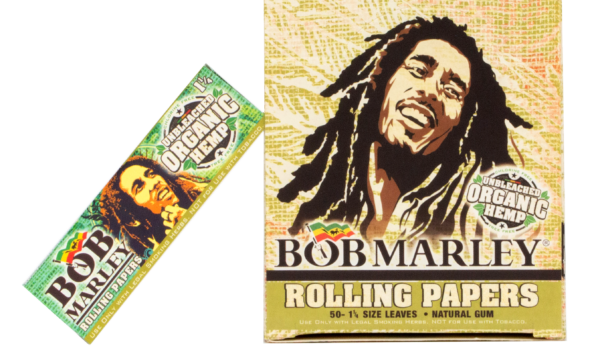 Bob Marley / Unbleached Organic Hemp 1 1/4 / Rolling Papers