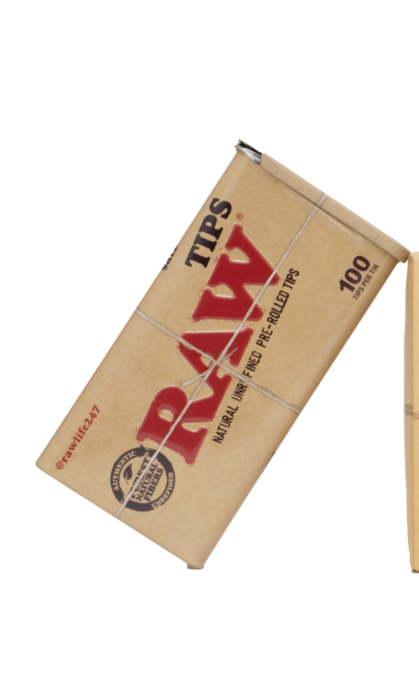 Raw Tips - Pre rolled in tin (100)