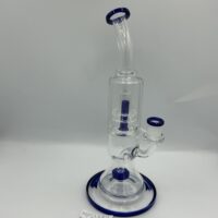 SOS Glass - Waterpipe (w/ circle perc and Showerhead Perc ) - 12" - Image 2
