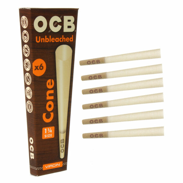 OCB Unbleached 1 1/4 - 6 pack