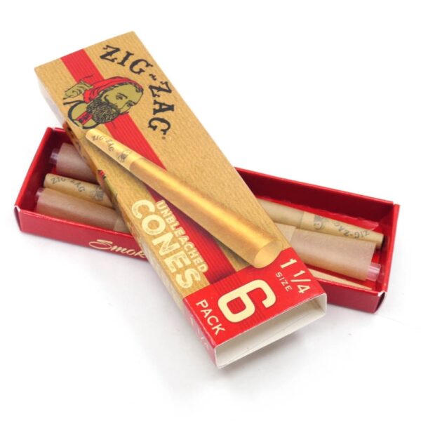 Zig-Zag King Size Unbleached Cones King Size 3pk