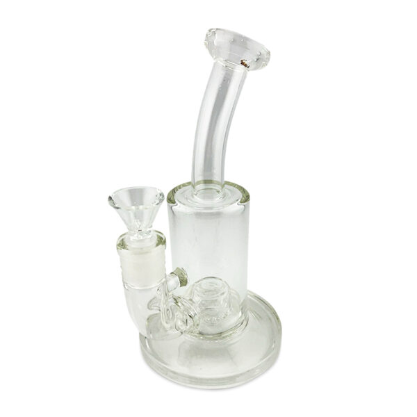 SOS Glass - Rig (Clear w/ Perc) - 9"