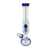 SOS Glass - Straight Tube (w/ Single Perc) - 12"