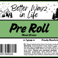Better Wayz in Life 1g THCa Flower Pre-Roll (Mixed Strain) - Image 2