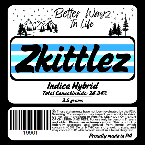Zkittlez (Indica-Hybrid) THCa Flower - 3.5g - Image 2