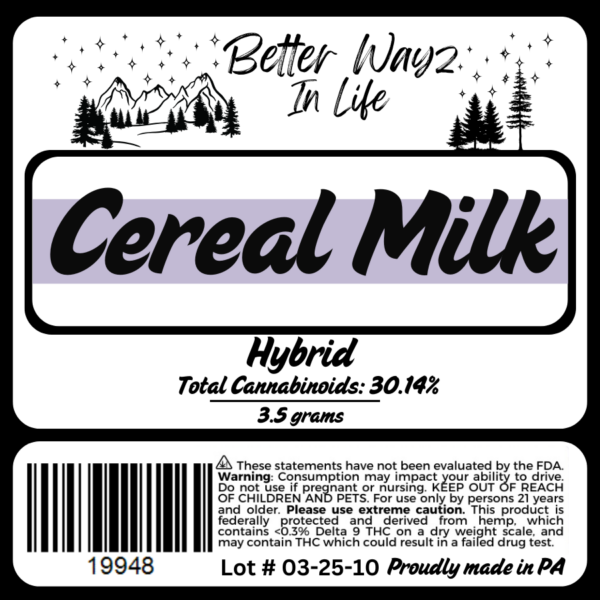 Cereal Milk (Hybrid) THCa Flower - 3.5g - Image 2