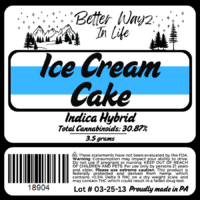 Ice Cream Cake (Indica-Hybrid) THCa Flower - 3.5g - Image 2