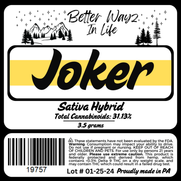 Joker (Sativa-Hybrid) THCa Flower - 3.5g