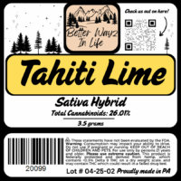 Tahiti Lime (Sativa-Hybrid) THCa Flower - 3.5g - Image 2