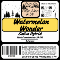 Watermelon Wonder (Sativa-Hybrid) THCa Flower - 3.5g - Image 2