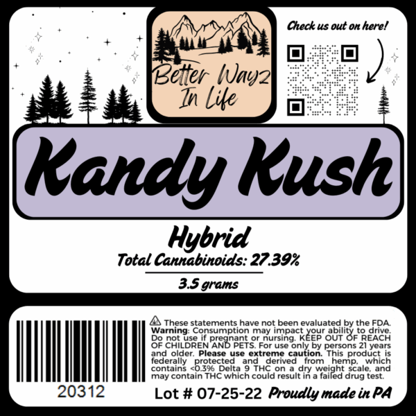 Kandy Kush (Hybrid) THCa Flower – 3.5g - Image 3