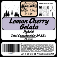 Lemon Cherry Gelato (Hybrid) THCa Flower – 3.5g - Image 4