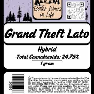 Grand Theft Lato (Hybrid) THCa Flower – 3.5g